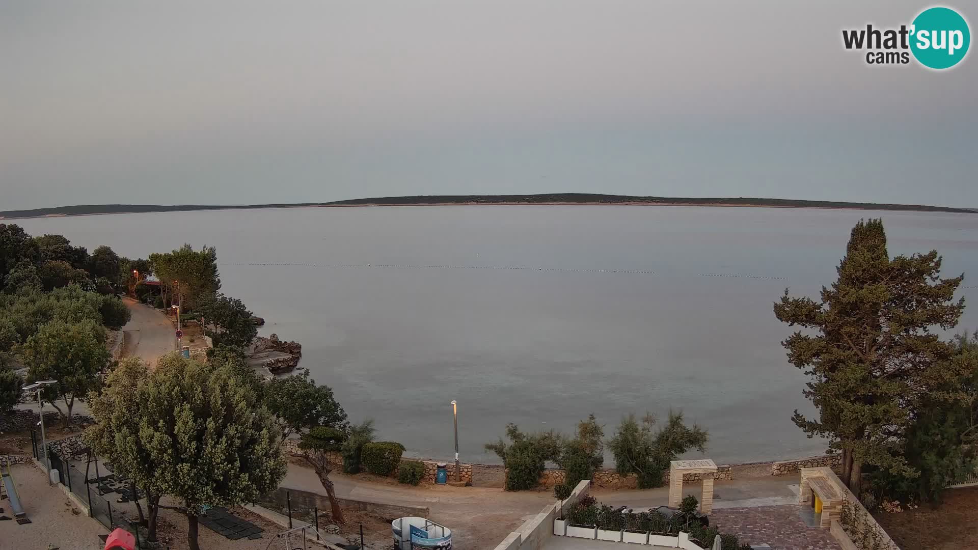 Webcam Plaža Male Mandre – Live View from Pag Island