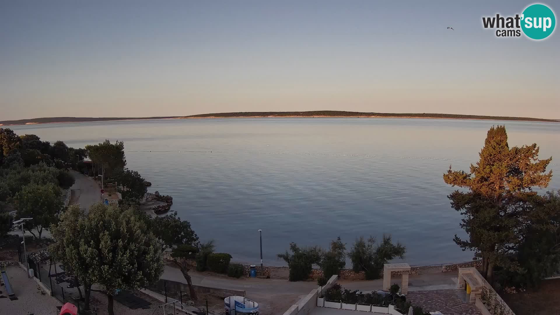 Webcam Plaža Male Mandre – Live View from Pag Island