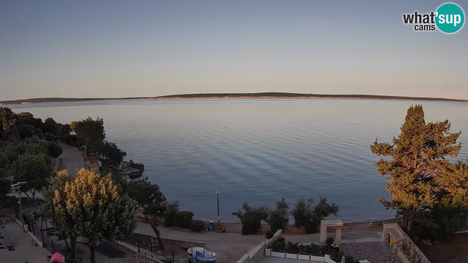 Webcam Plaža Male Mandre – Live View from Pag Island
