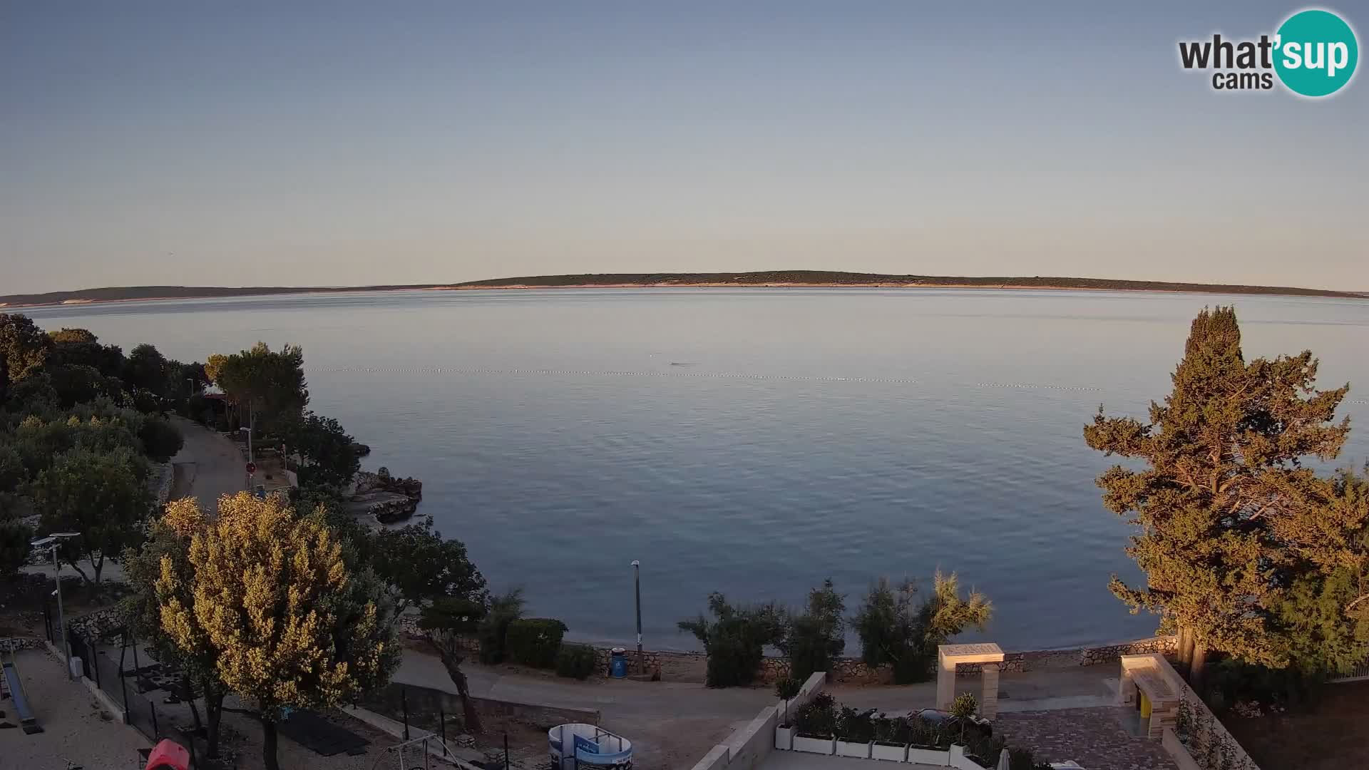 Webcam Plaža Male Mandre – Live View from Pag Island