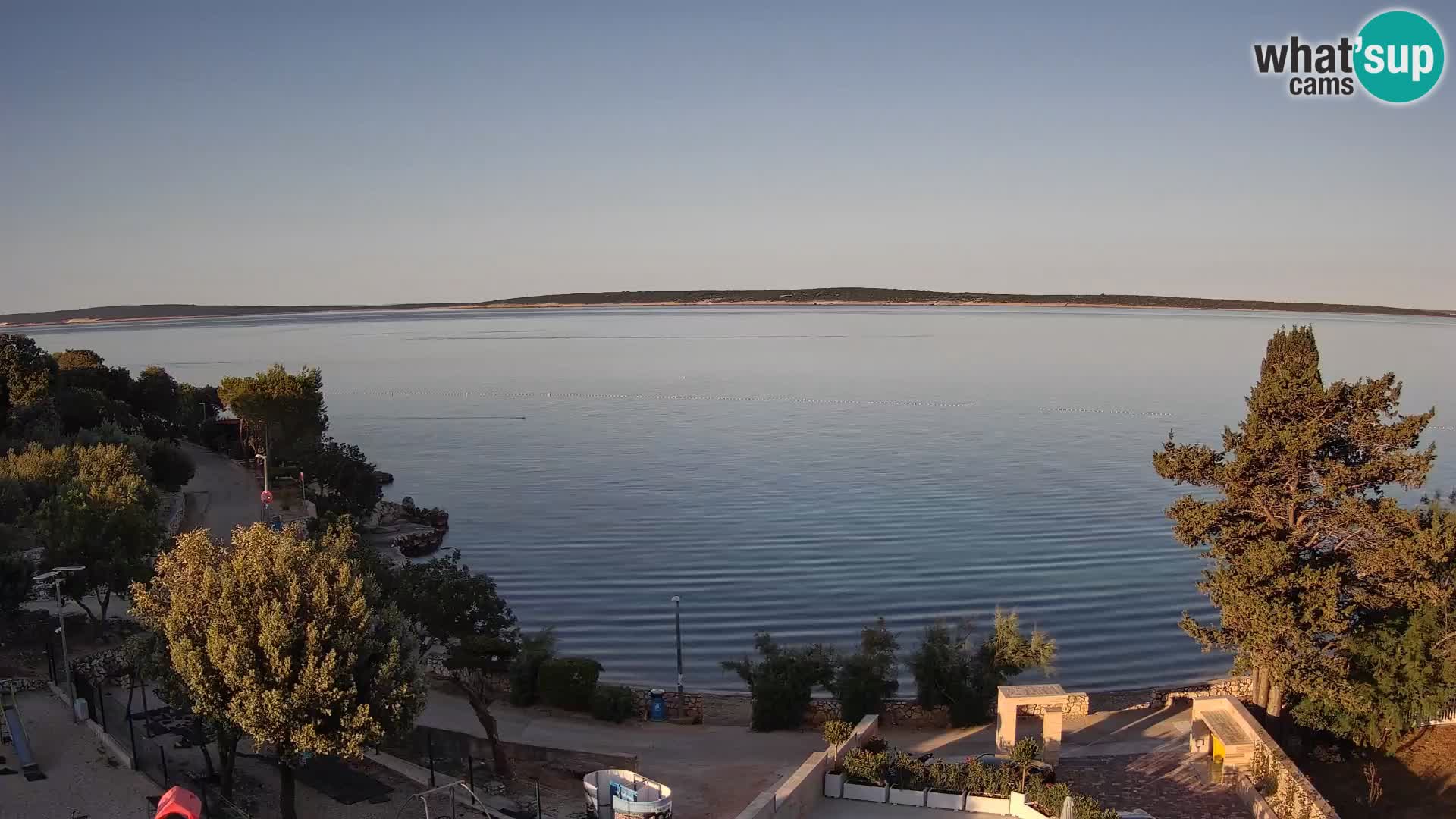Webcam Plaža Male Mandre – Live View from Pag Island
