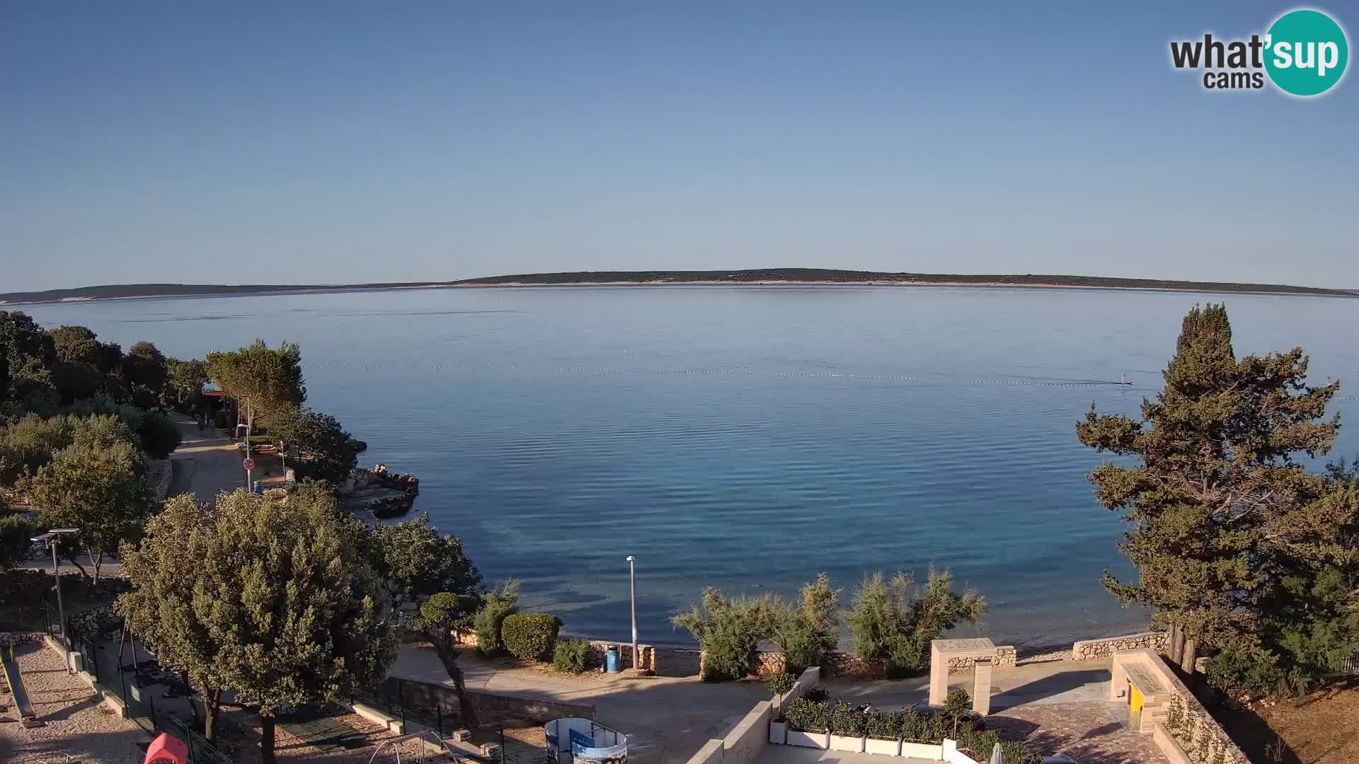Webcam Strand Male Mandre – Liveblick von der Insel Pag