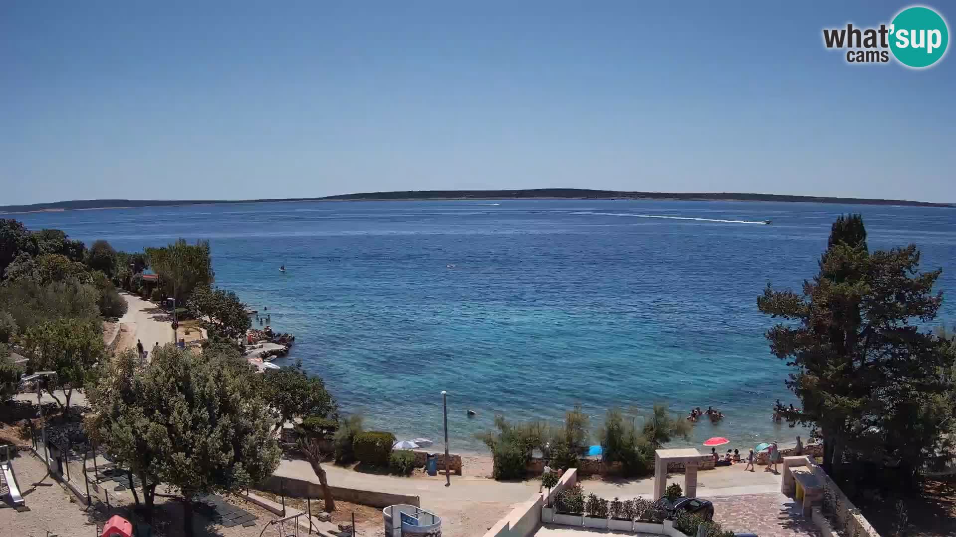 Webcam Playa Male Mandre en directo – Isla de Pag