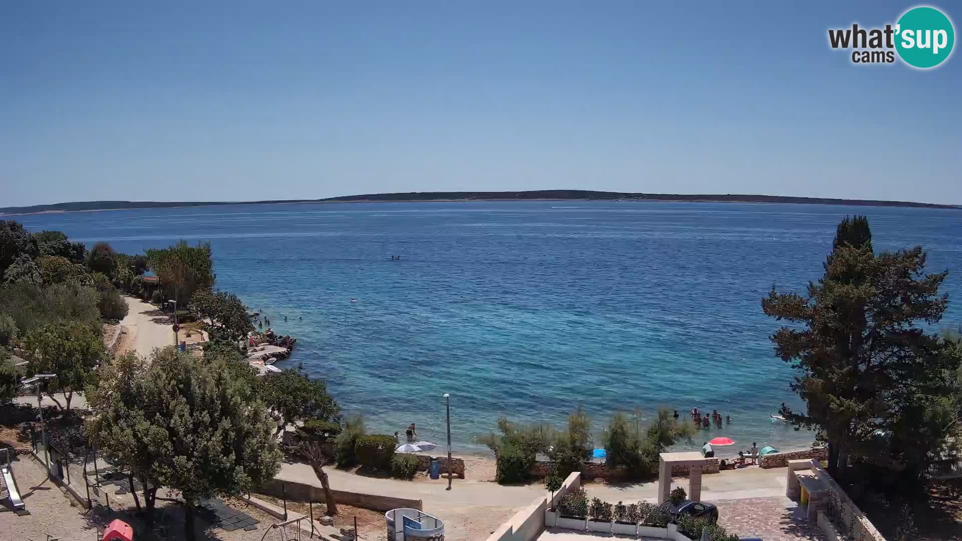 Webcam Playa Male Mandre en directo – Isla de Pag