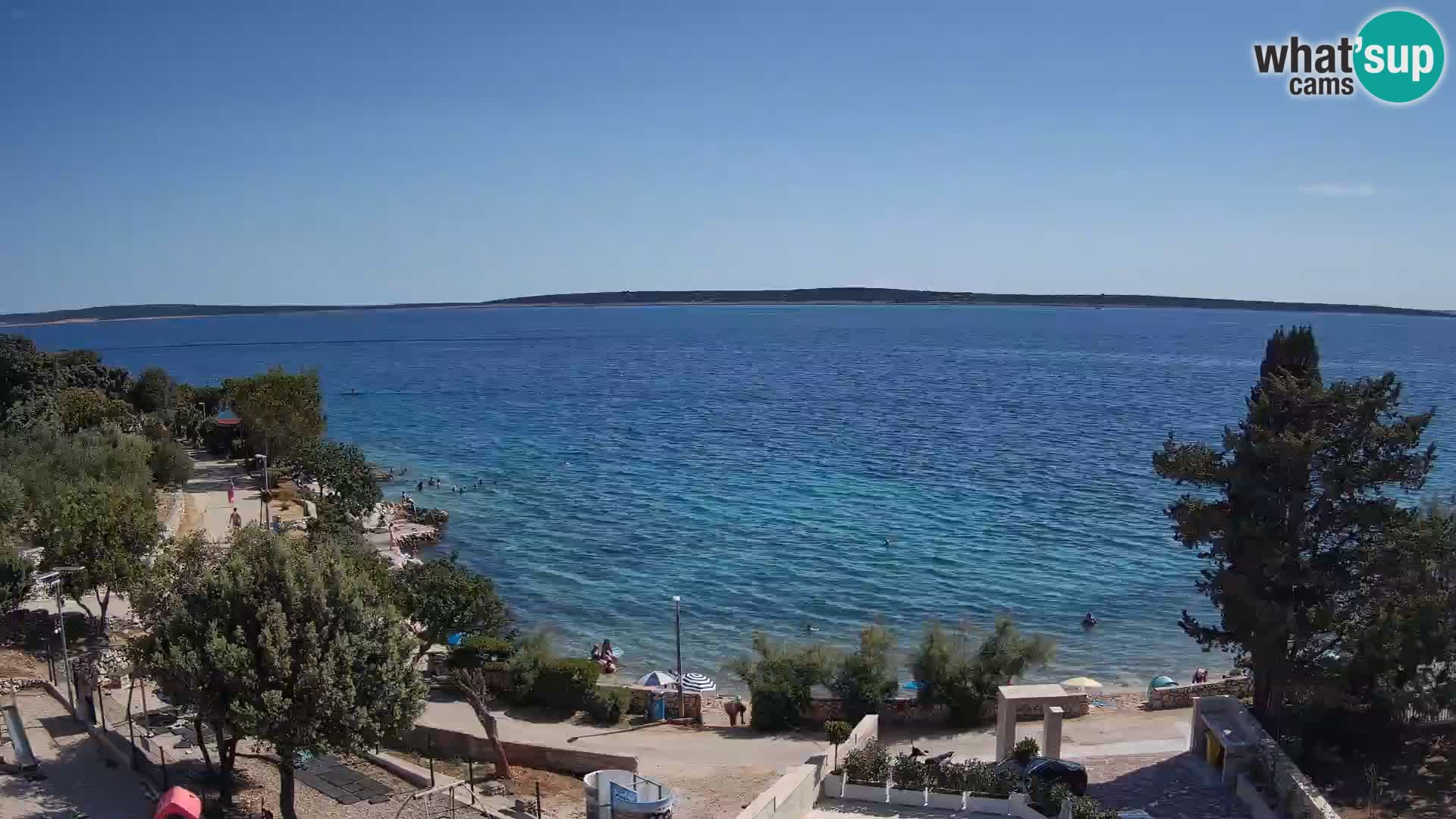 Webcam Plaža Male Mandre – Live View from Pag Island