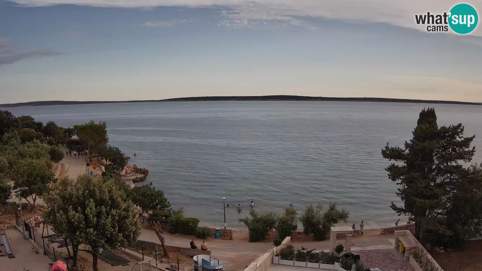 Webcam Plaža Male Mandre – Live View from Pag Island