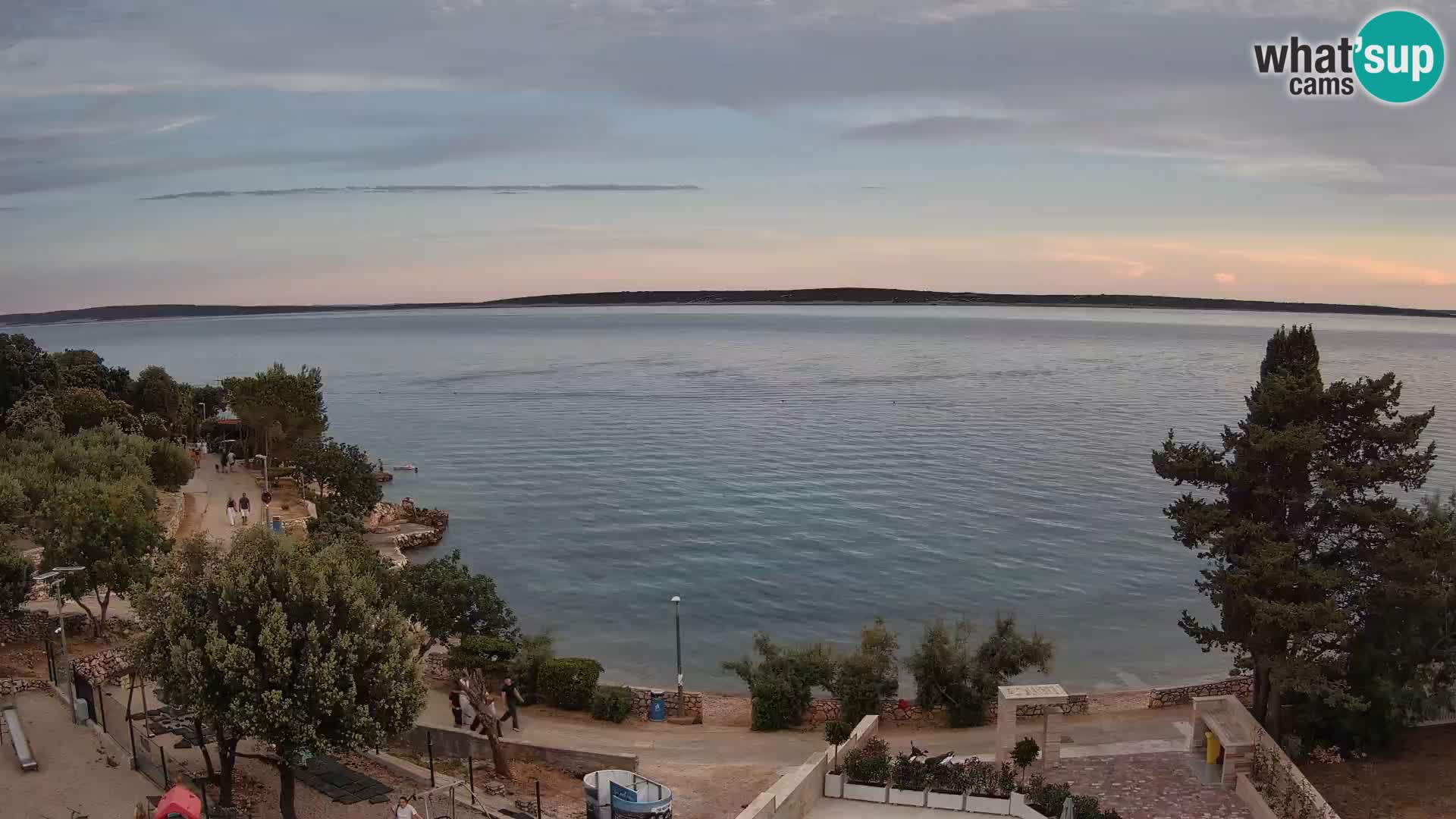 Webcam Plaža Male Mandre – Live View from Pag Island