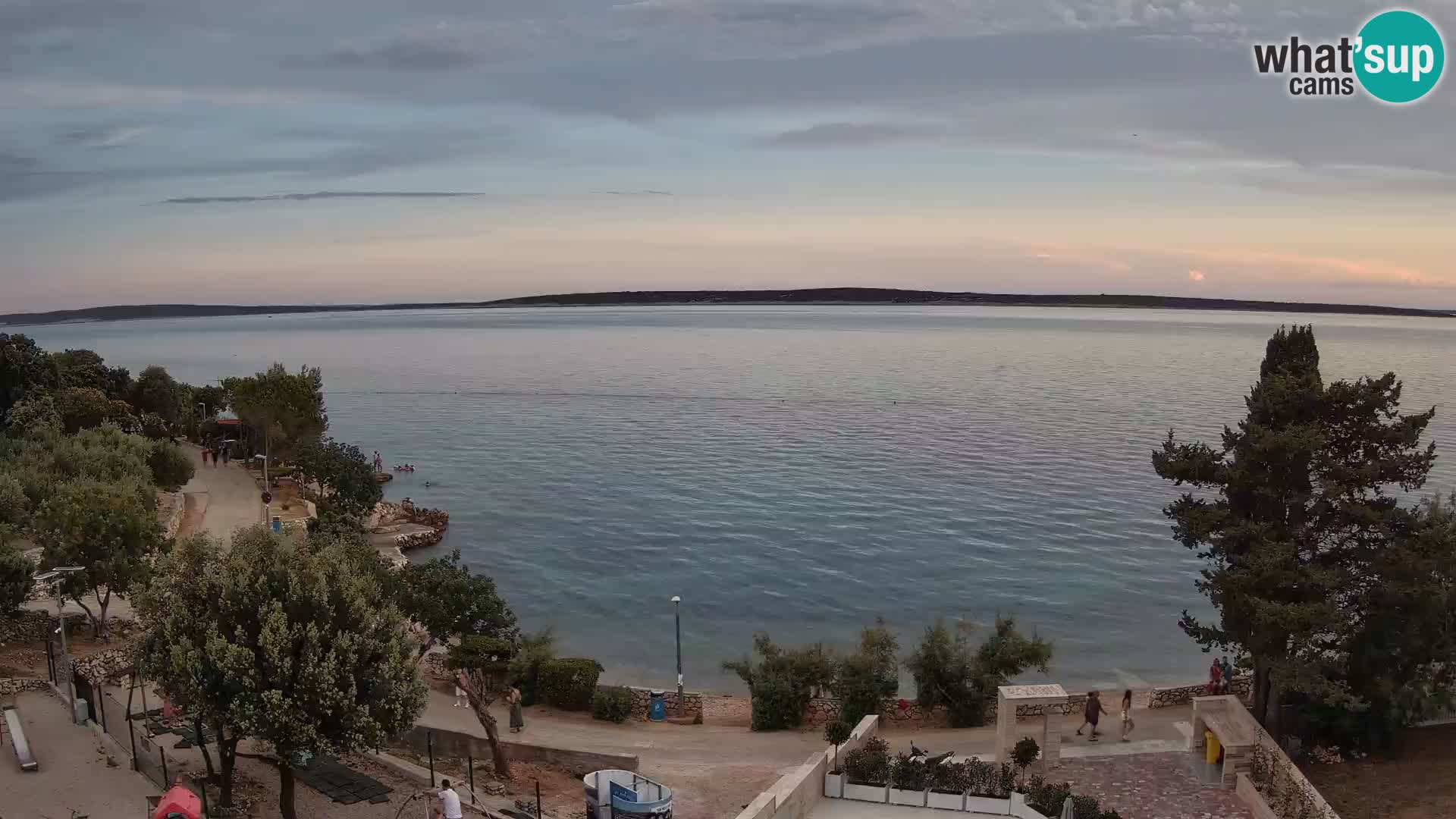 Webcam Plaža Male Mandre – Live View from Pag Island
