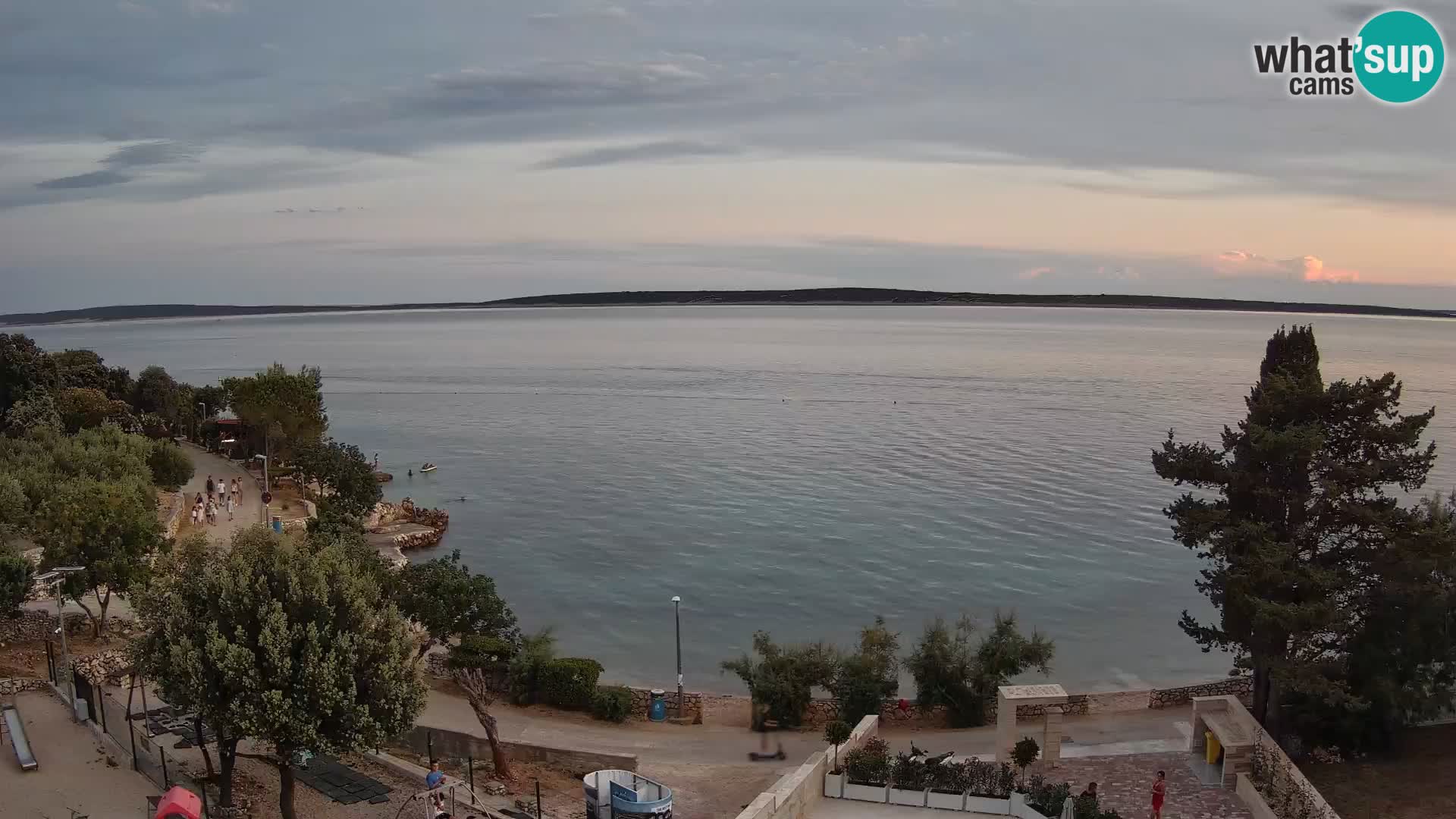 Webcam Plaža Male Mandre – Live View from Pag Island