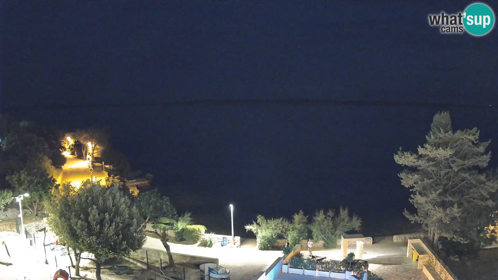 Webcam Strand Male Mandre – Liveblick von der Insel Pag