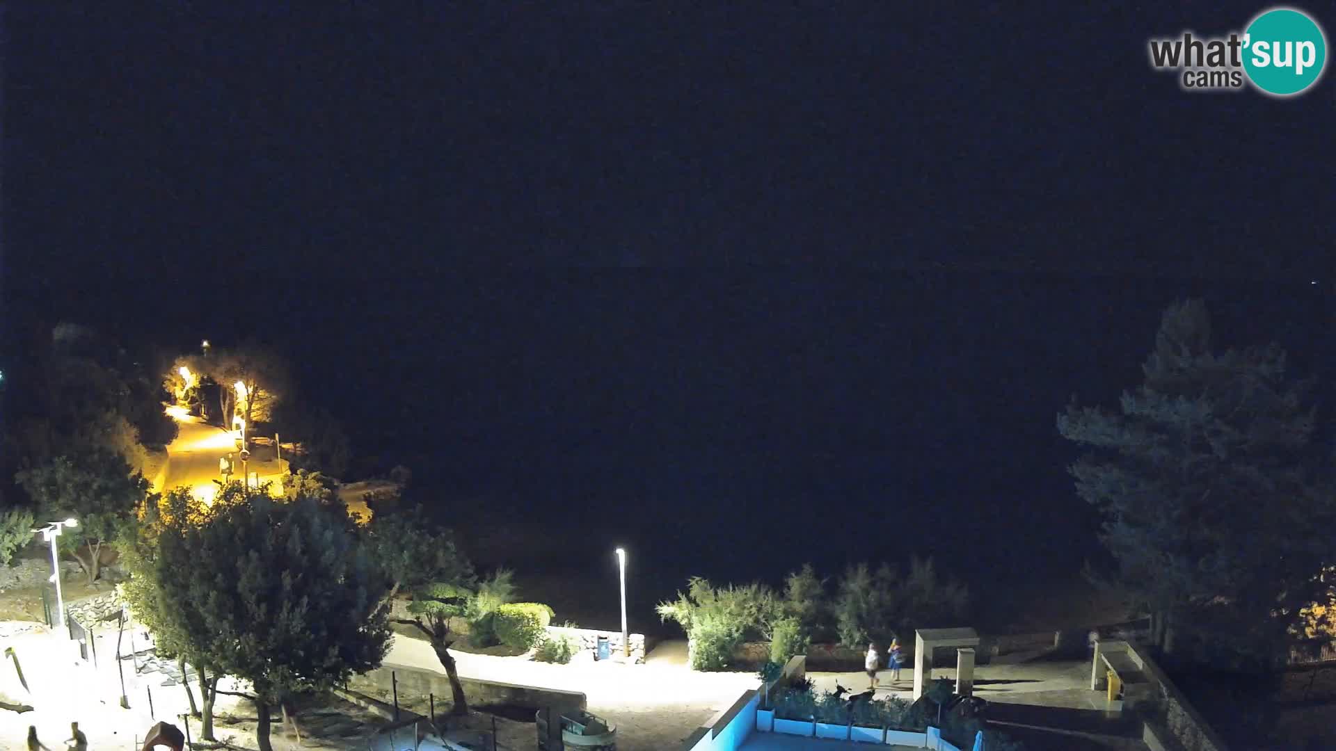 Webcam Strand Male Mandre – Liveblick von der Insel Pag
