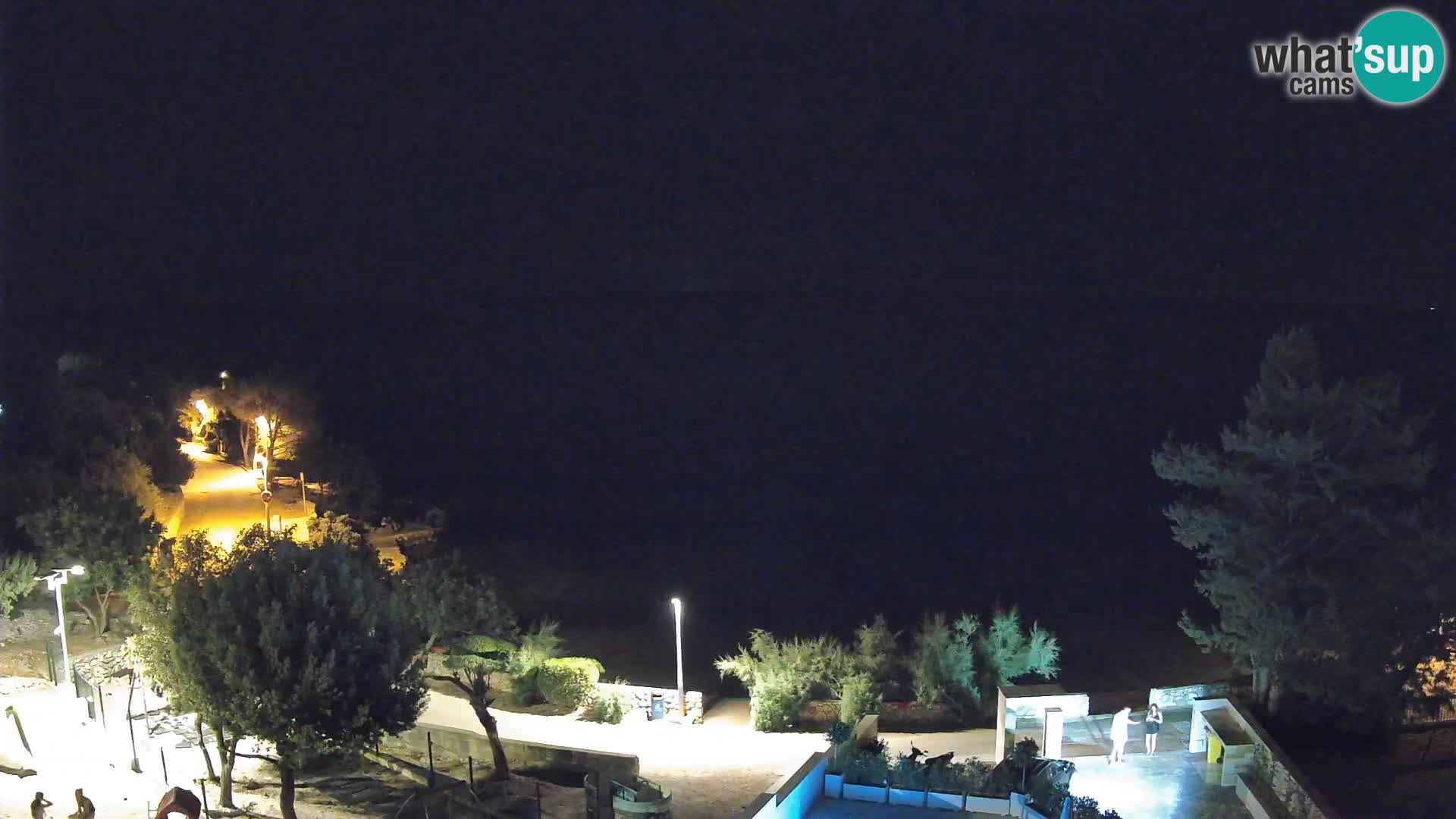 Webcam Strand Male Mandre – Liveblick von der Insel Pag