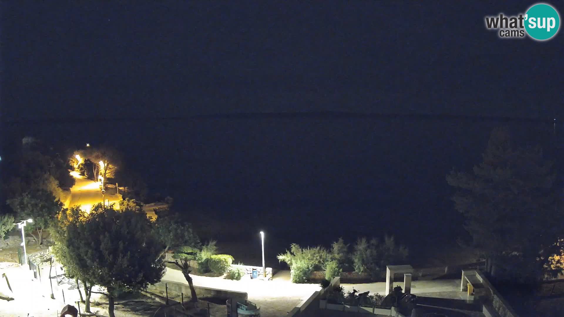 Webcam Plaža Male Mandre – Diretta dalla spiaggia sull’isola di Pag