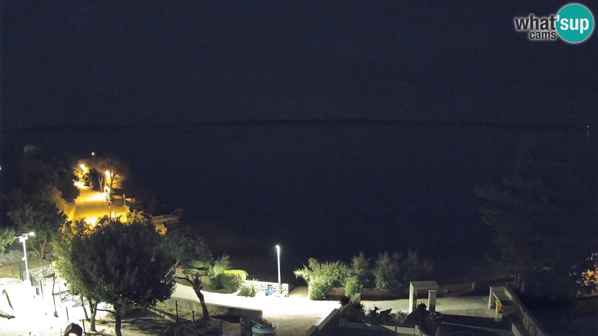Webcam Strand Male Mandre – Liveblick von der Insel Pag