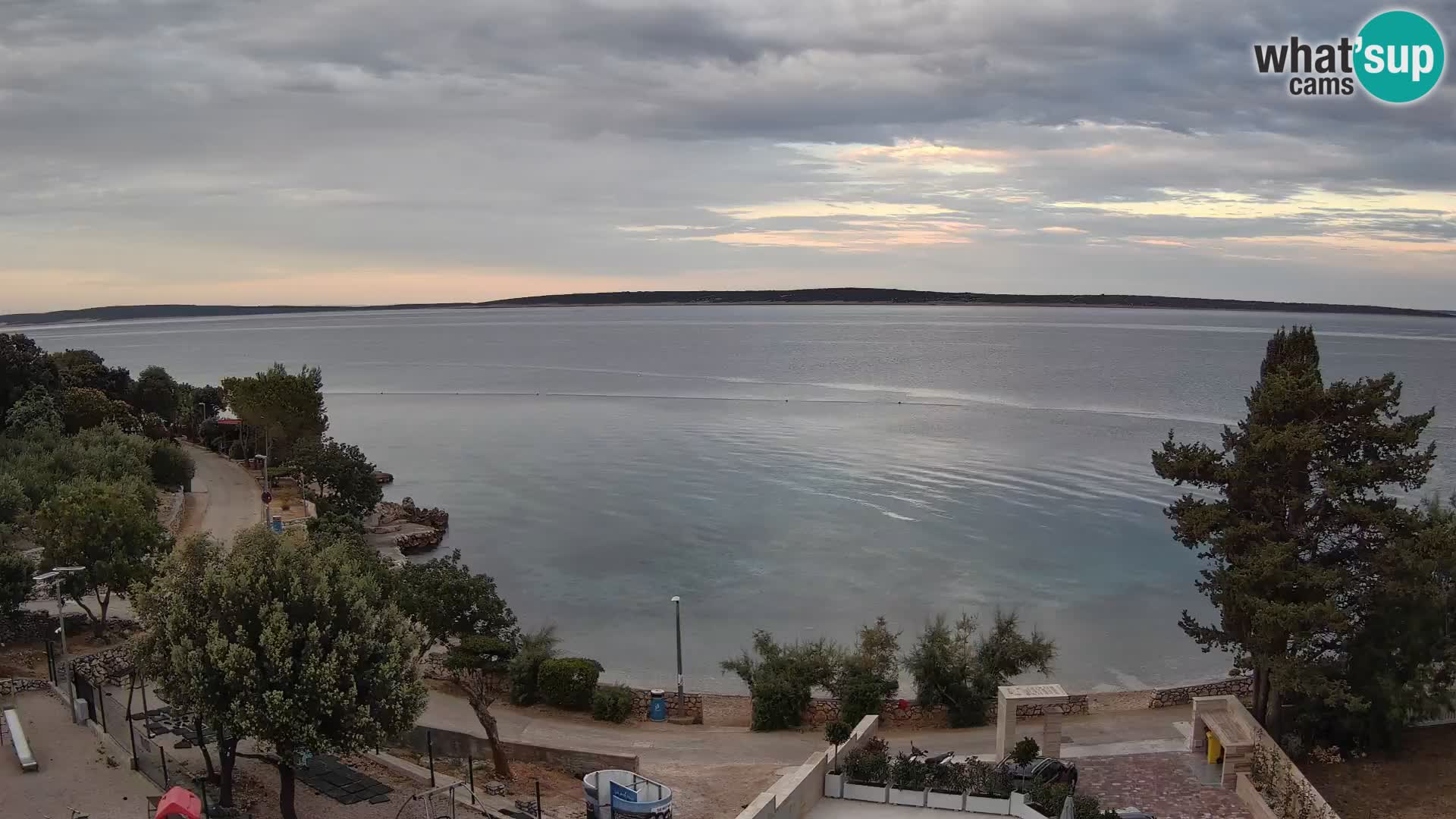 Webcam Plaža Male Mandre – Live View from Pag Island