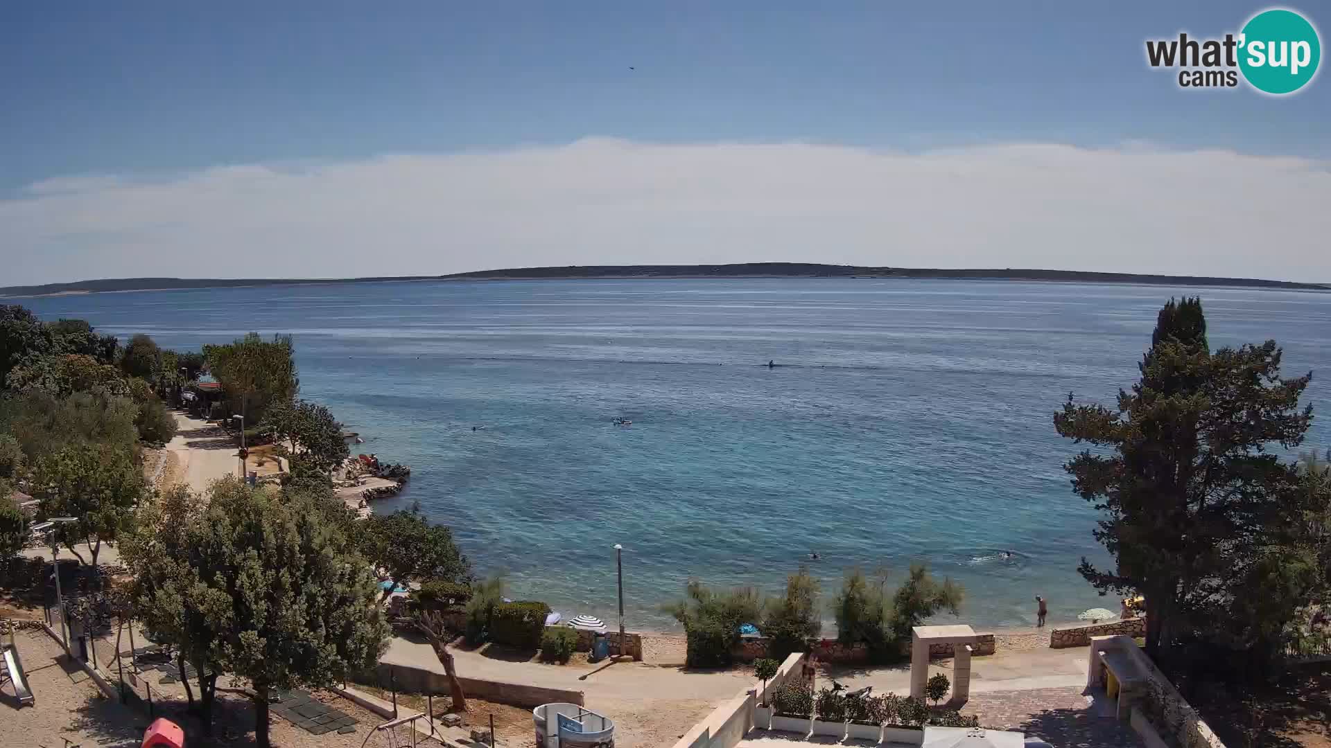 Webcam Plaža Male Mandre – Live View from Pag Island