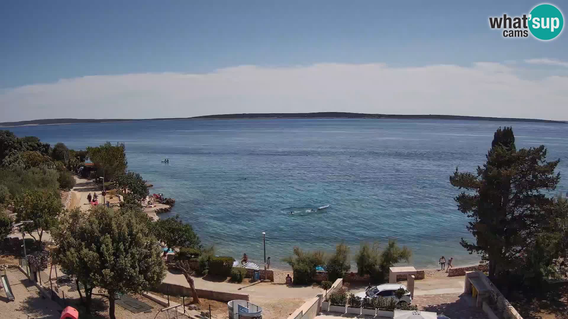 Webcam Plaža Male Mandre – Live View from Pag Island