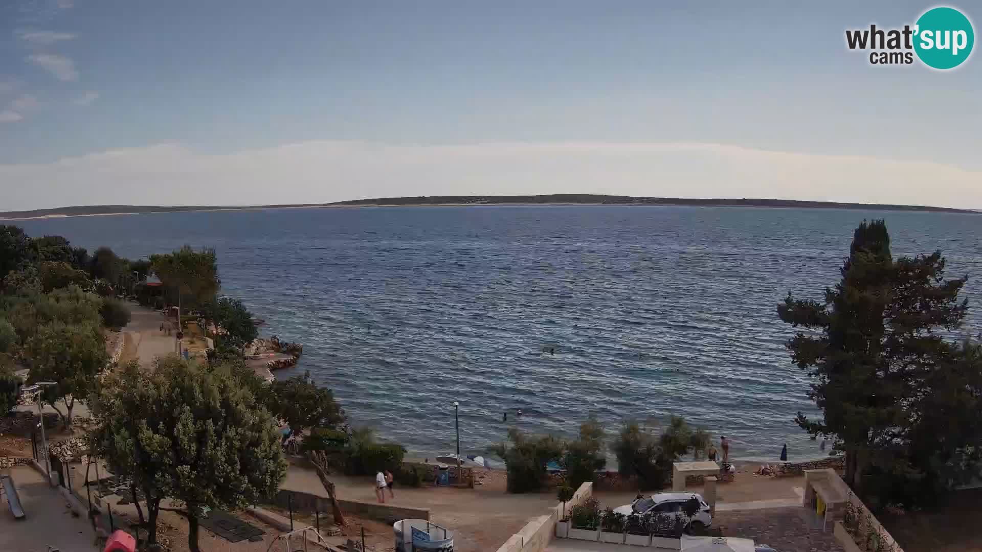 Webcam Plage Male Mandre – Vue en direct depuis l’île de Pag