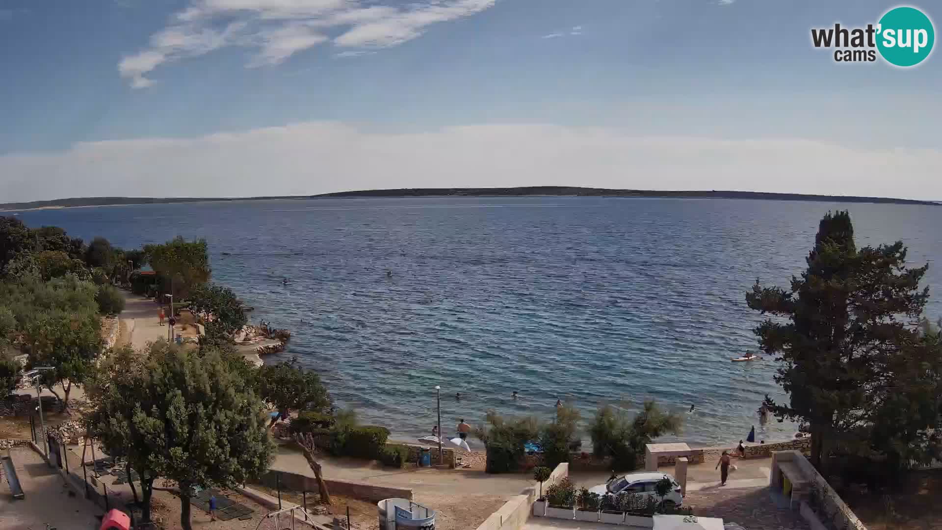Webcam Plaža Male Mandre – Live View from Pag Island