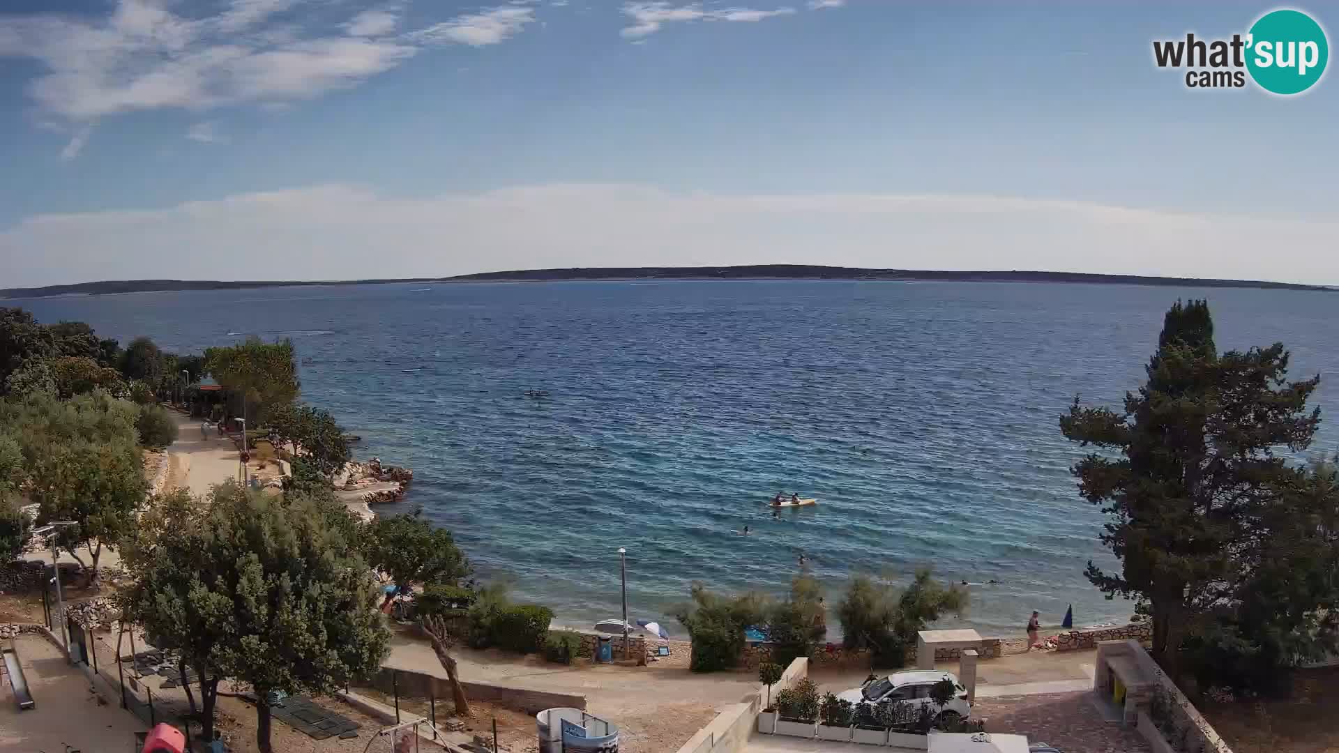 Webcam Plaža Male Mandre – Live View from Pag Island