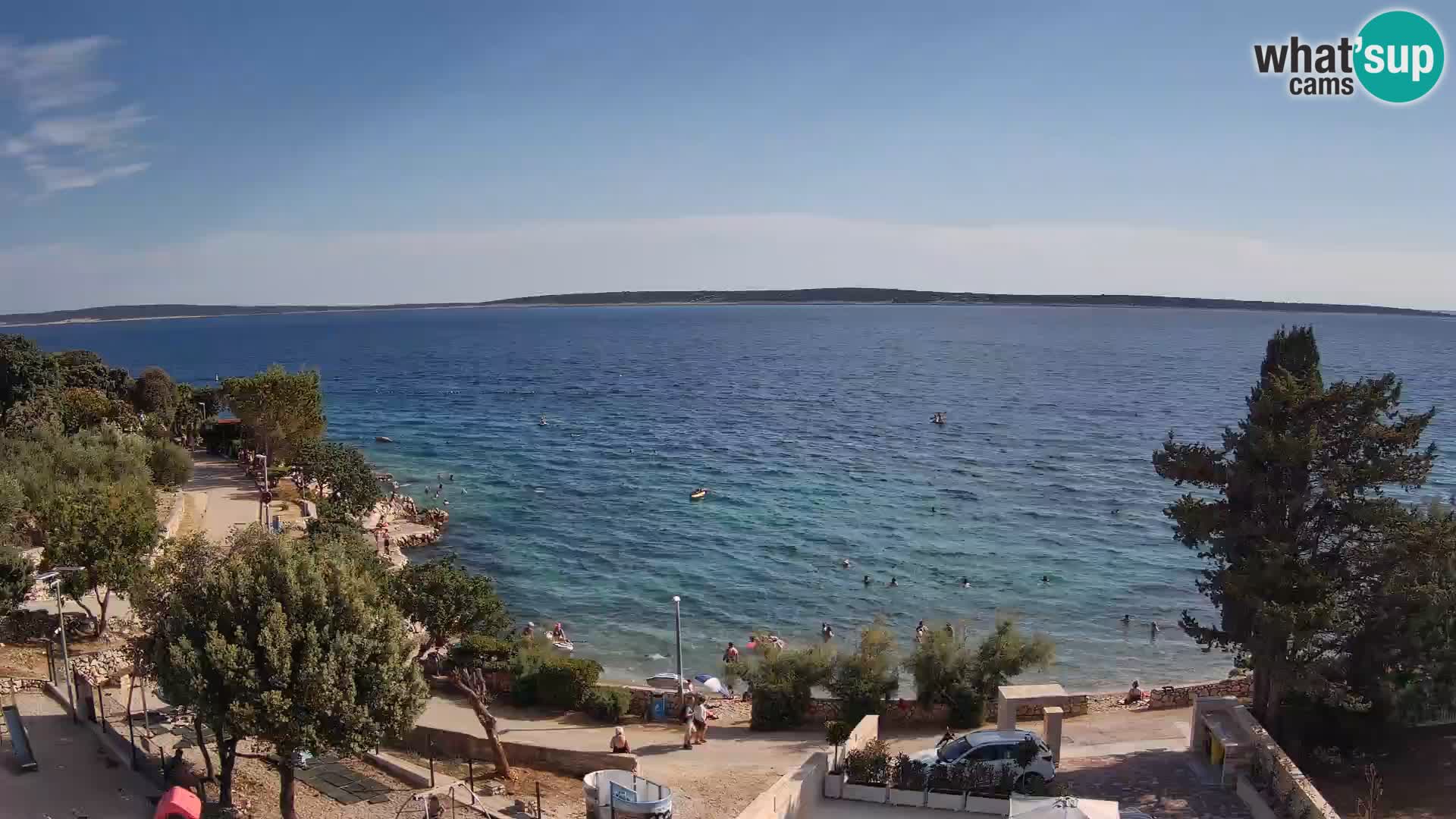 Webcam Plaža Male Mandre – Live View from Pag Island