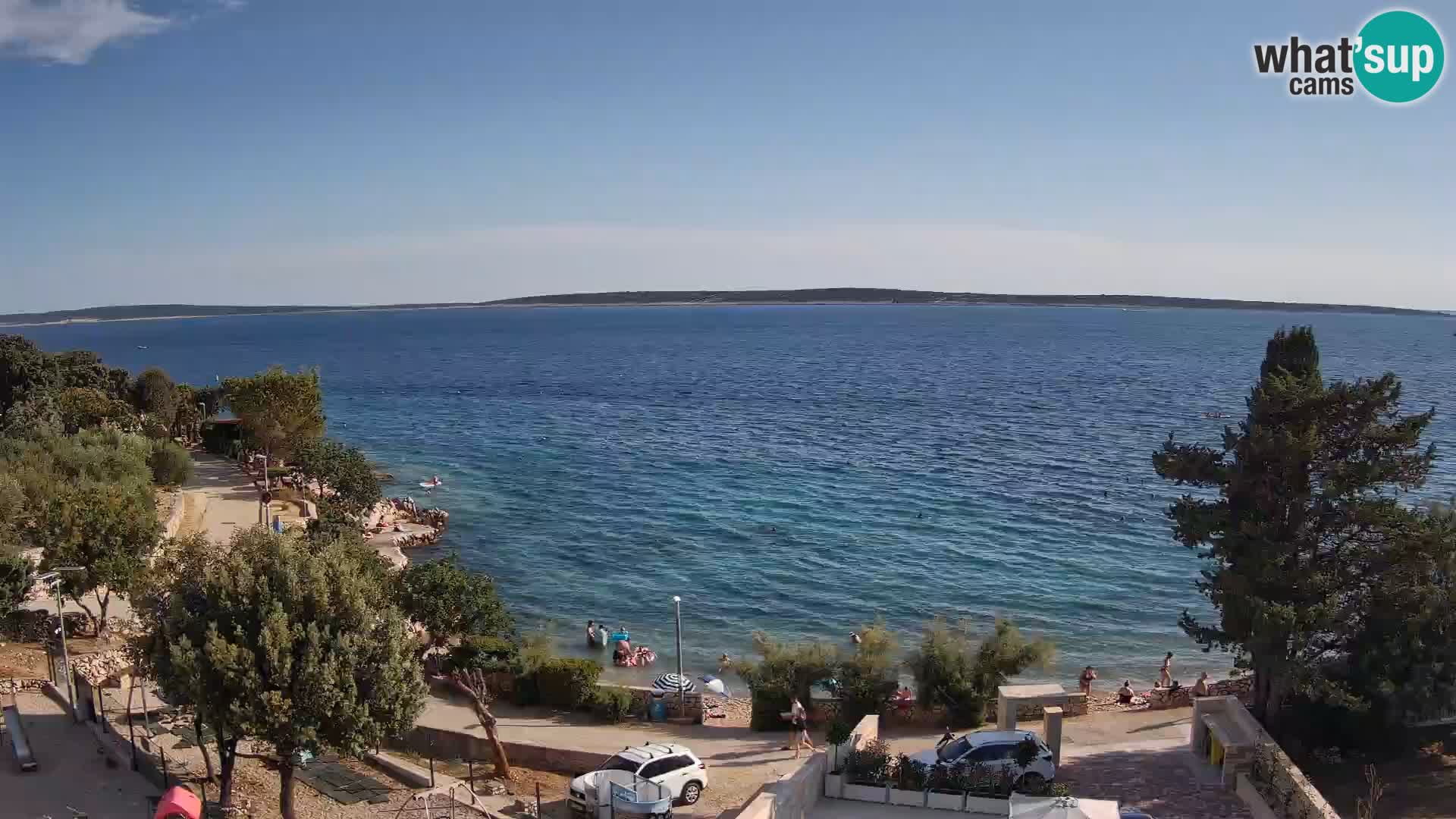 Webcam Plaža Male Mandre – Live View from Pag Island