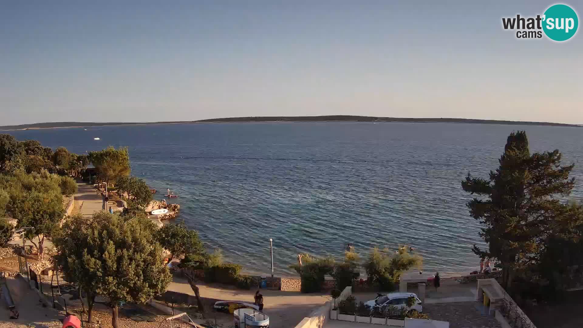 Webcam Strand Male Mandre – Liveblick von der Insel Pag