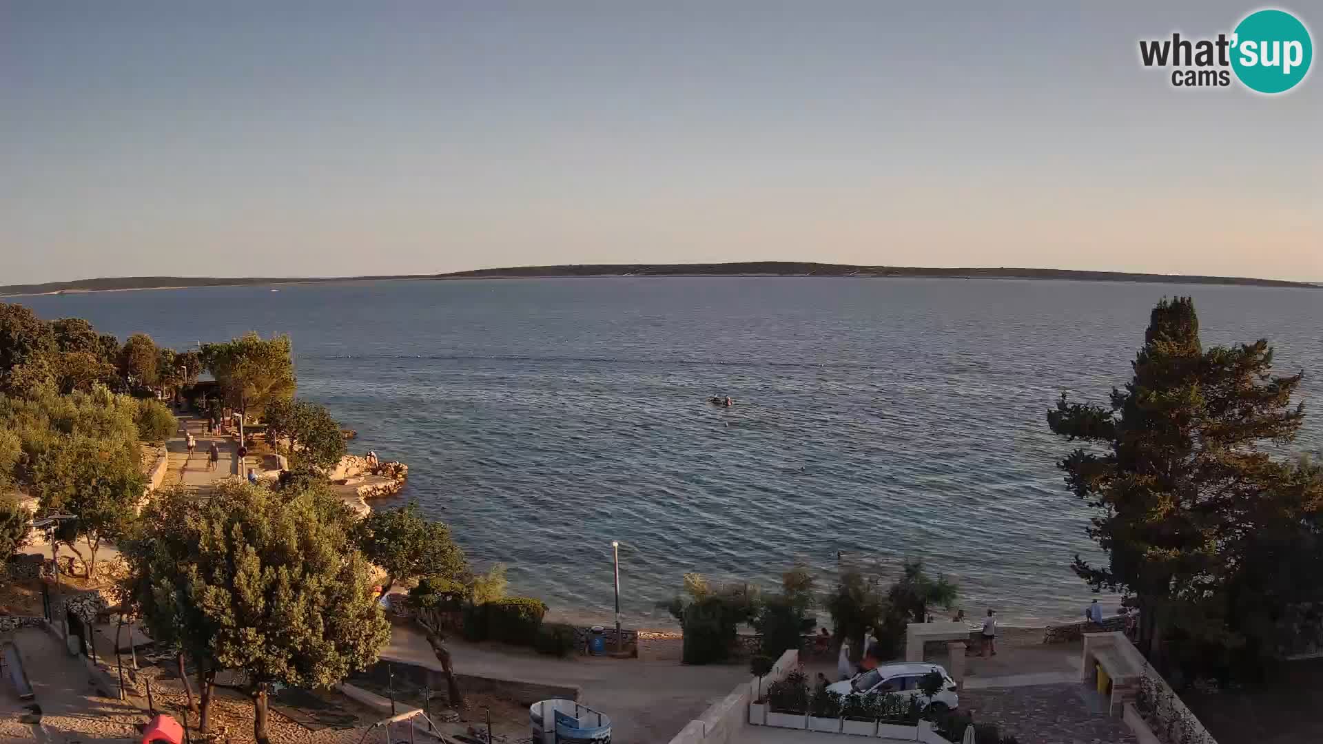 Webcam Plage Male Mandre – Vue en direct depuis l’île de Pag