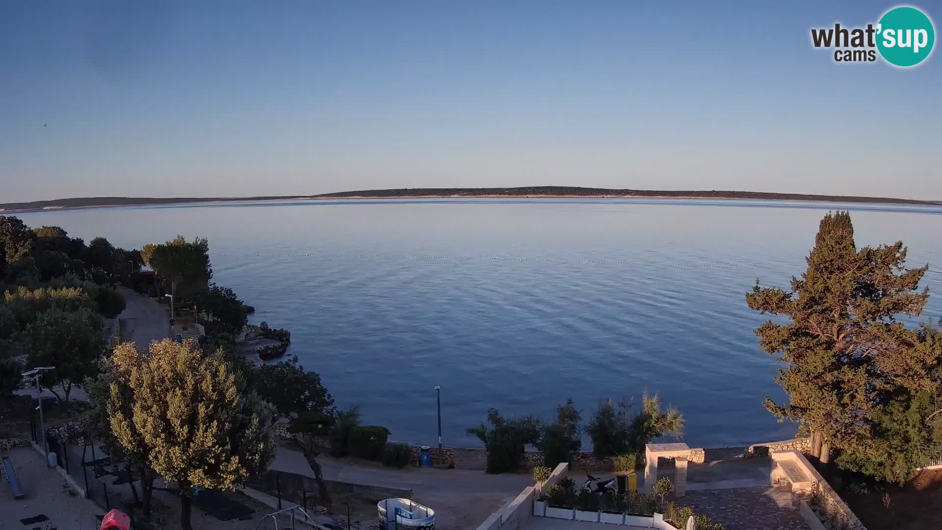 Webcam Plaža Male Mandre – Live View from Pag Island