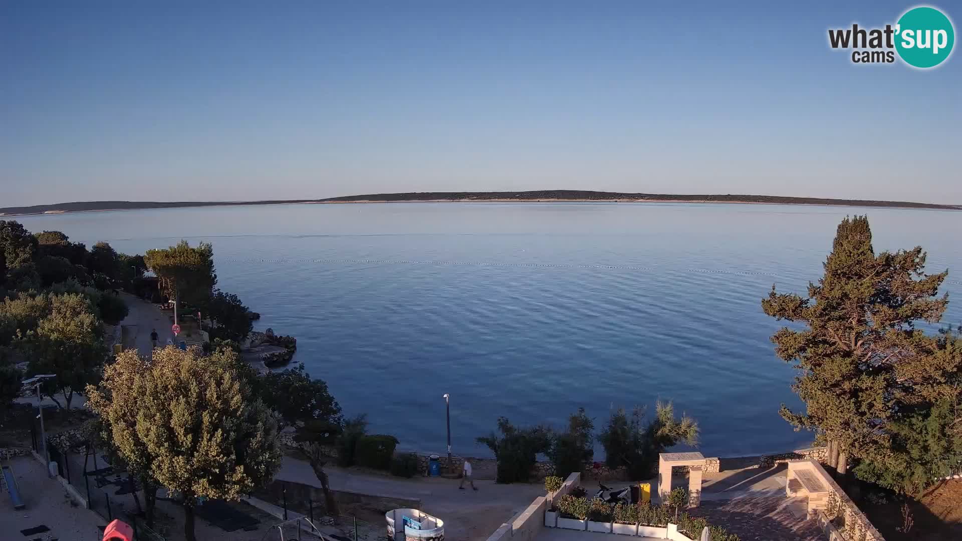 Webcam Plaža Male Mandre – Live View from Pag Island