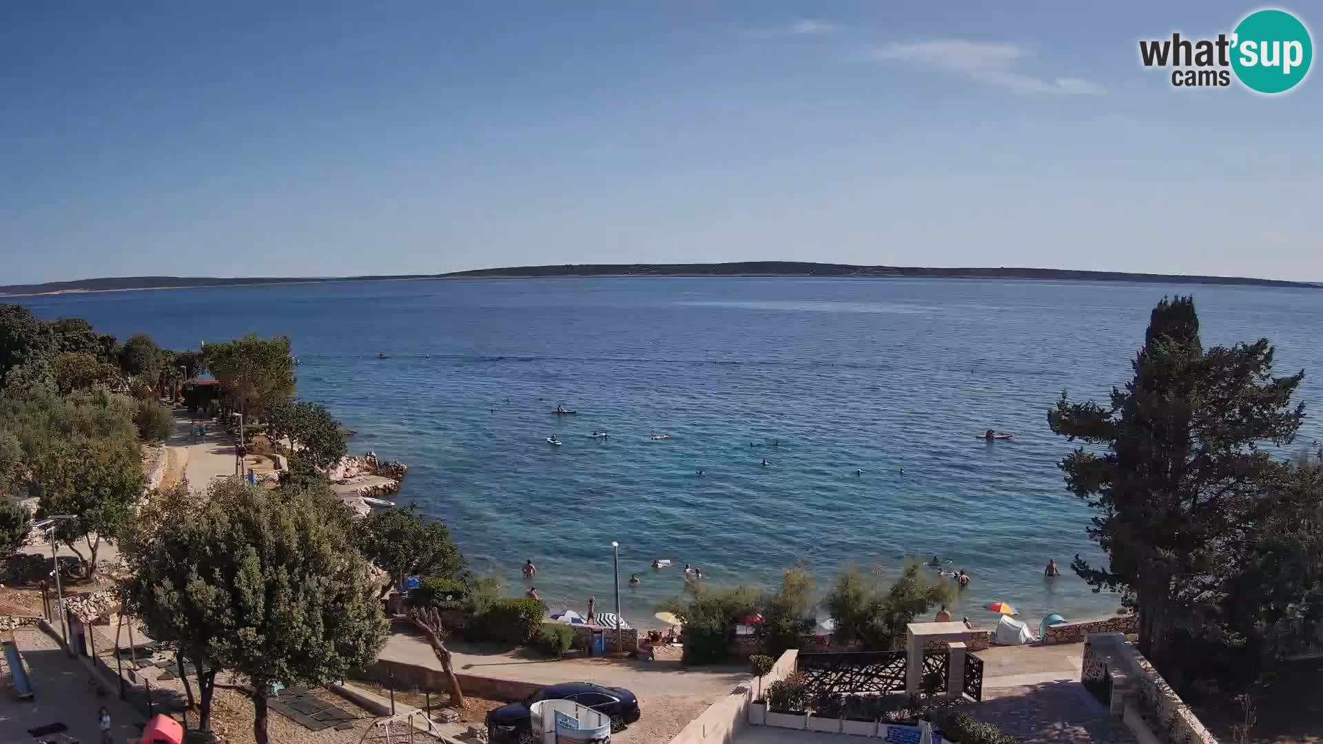 Webcam Plaža Male Mandre – Live View from Pag Island