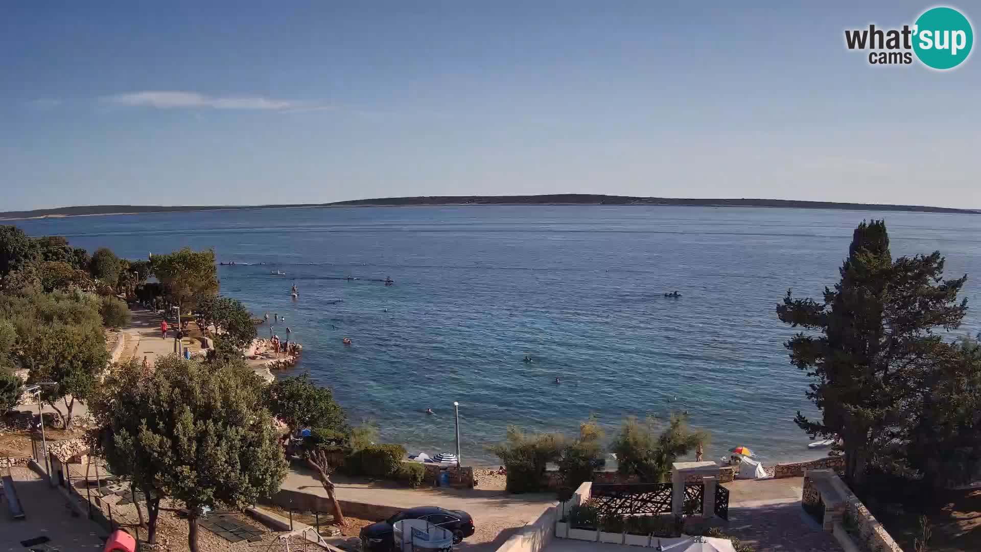 Webcam Plaža Male Mandre – Live View from Pag Island