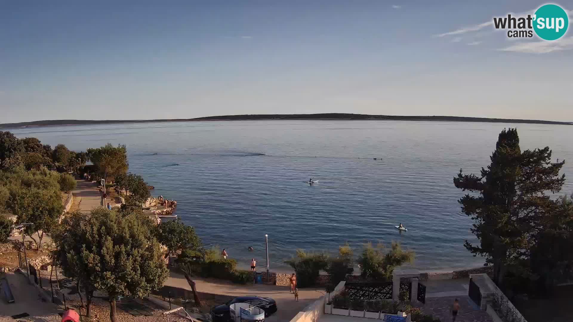 Webcam Strand Male Mandre – Liveblick von der Insel Pag