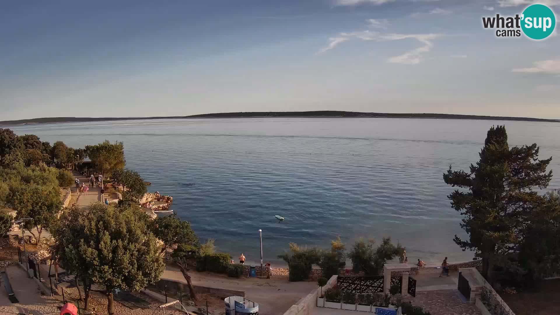 Webcam Plaža Male Mandre – Live View from Pag Island