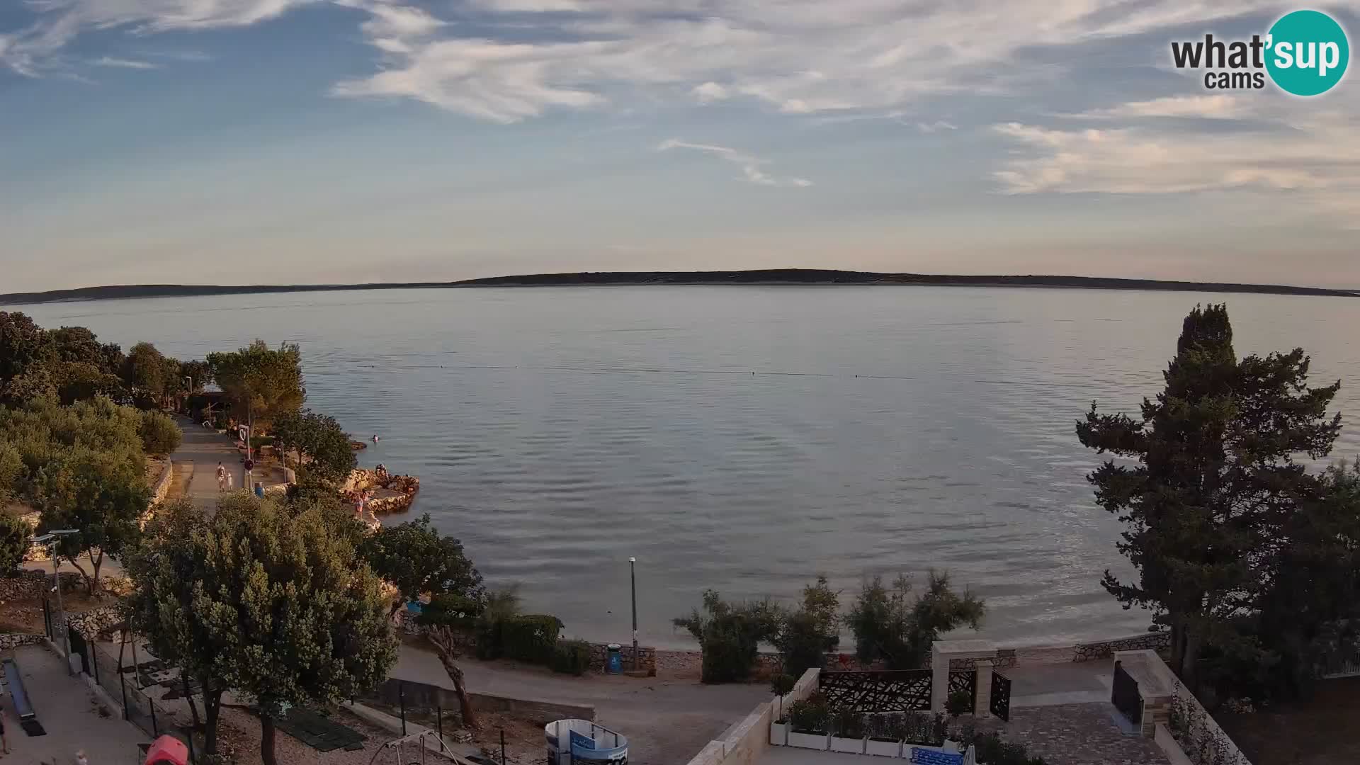 Webcam Plaža Male Mandre – Live View from Pag Island