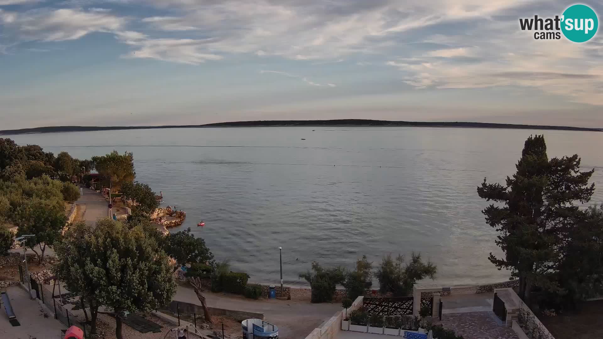Webcam Strand Male Mandre – Liveblick von der Insel Pag