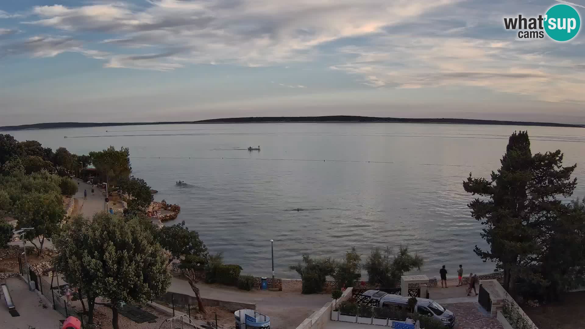 Webcam Strand Male Mandre – Liveblick von der Insel Pag