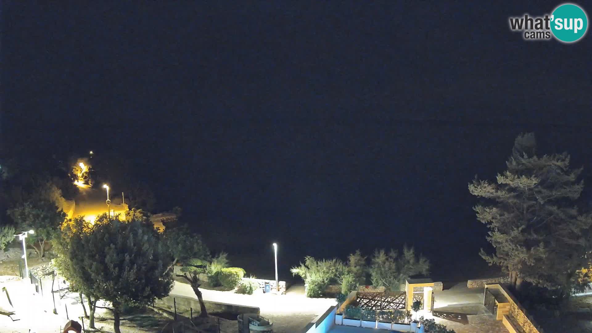 Webcam Plaža Male Mandre – Diretta dalla spiaggia sull’isola di Pag