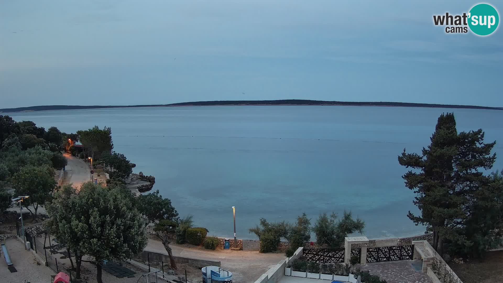 Webcam Strand Male Mandre – Liveblick von der Insel Pag