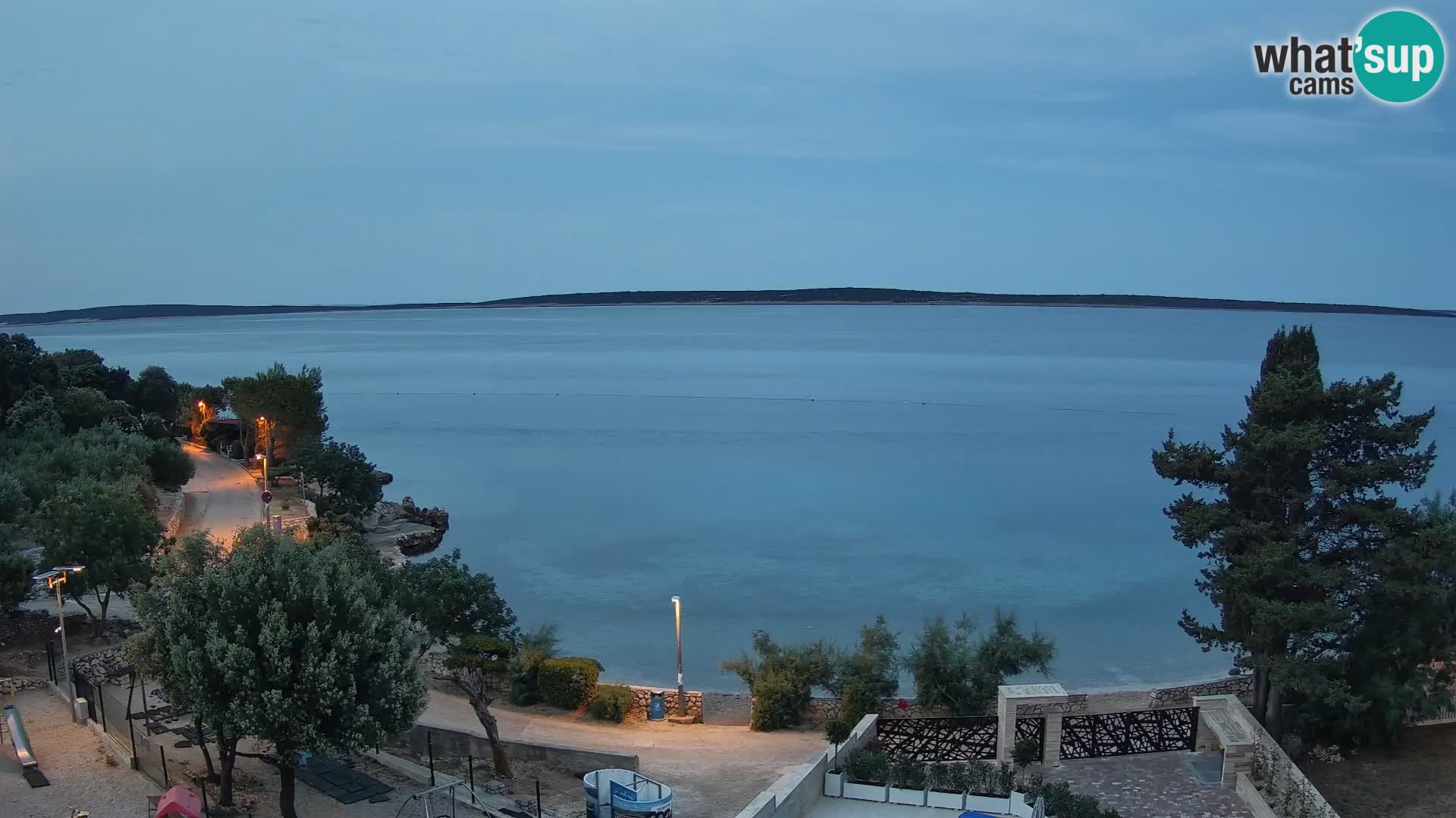Webcam Strand Male Mandre – Liveblick von der Insel Pag