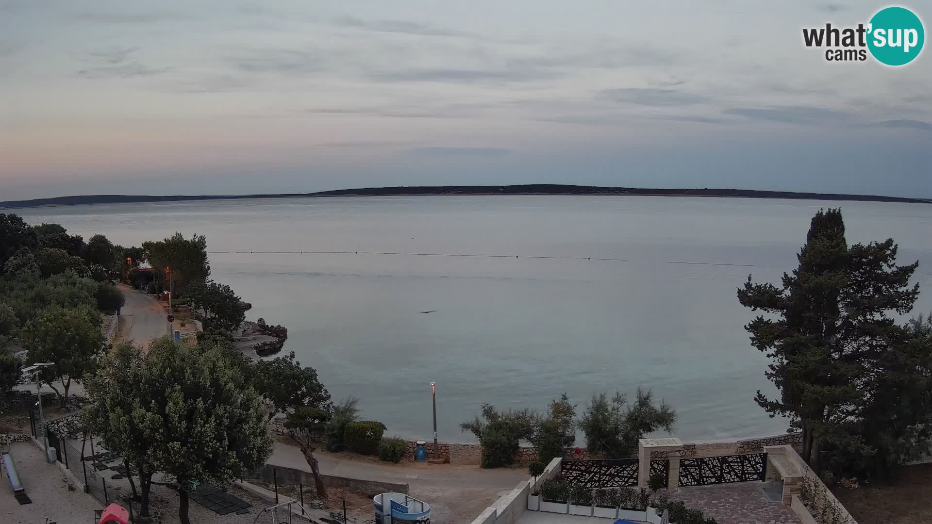 Webcam Strand Male Mandre – Liveblick von der Insel Pag