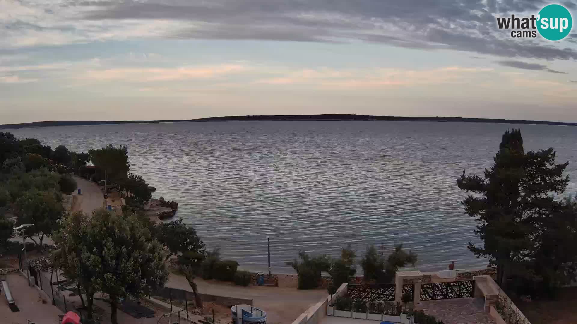 Webcam Plaža Male Mandre – Live View from Pag Island