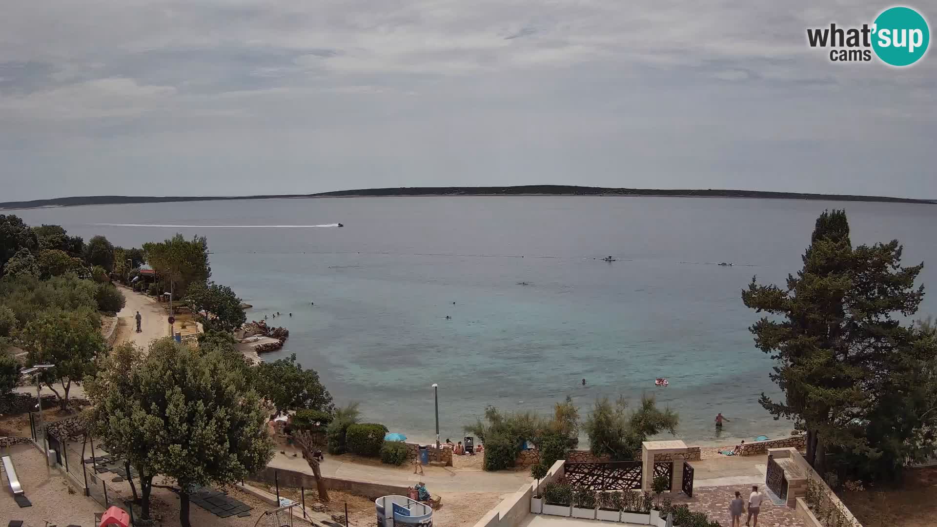 Webcam Plaža Male Mandre – Live View from Pag Island