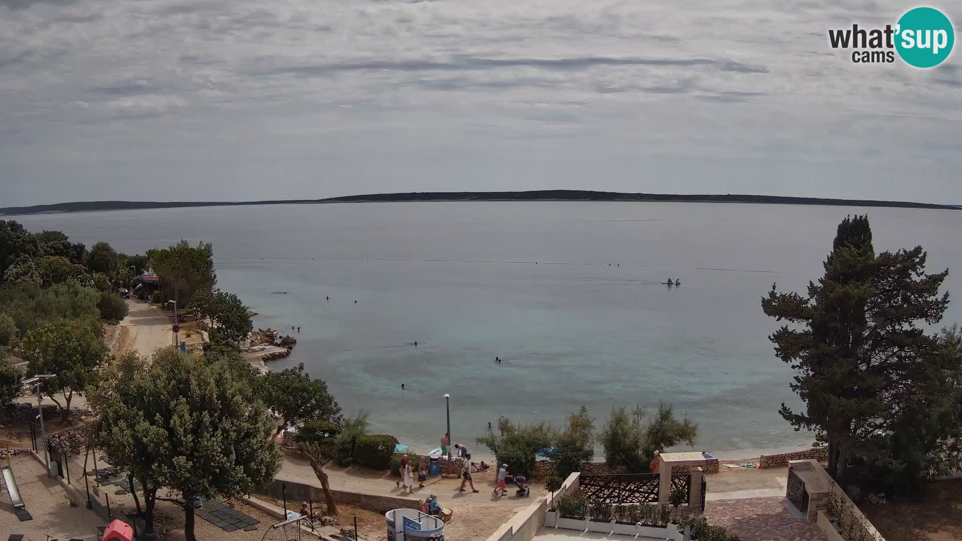 Webcam Plaža Male Mandre – Live View from Pag Island