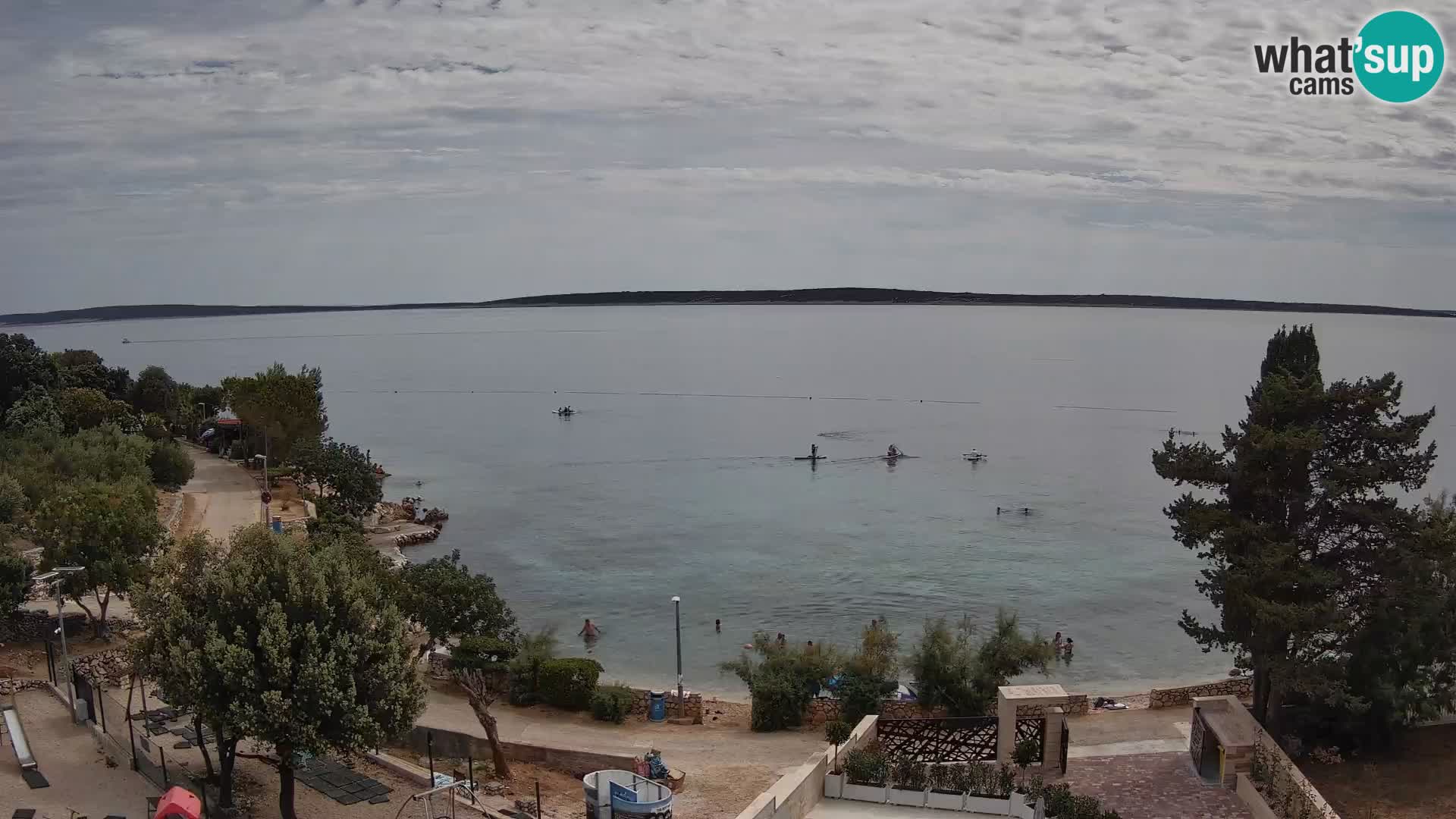 Webcam Plaža Male Mandre – Live View from Pag Island