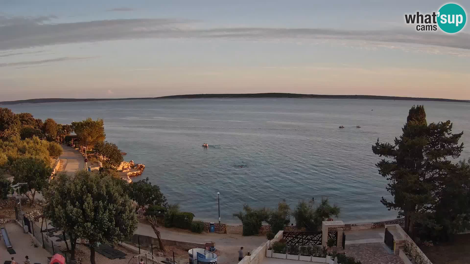 Webcam Plaža Male Mandre – Diretta dalla spiaggia sull’isola di Pag