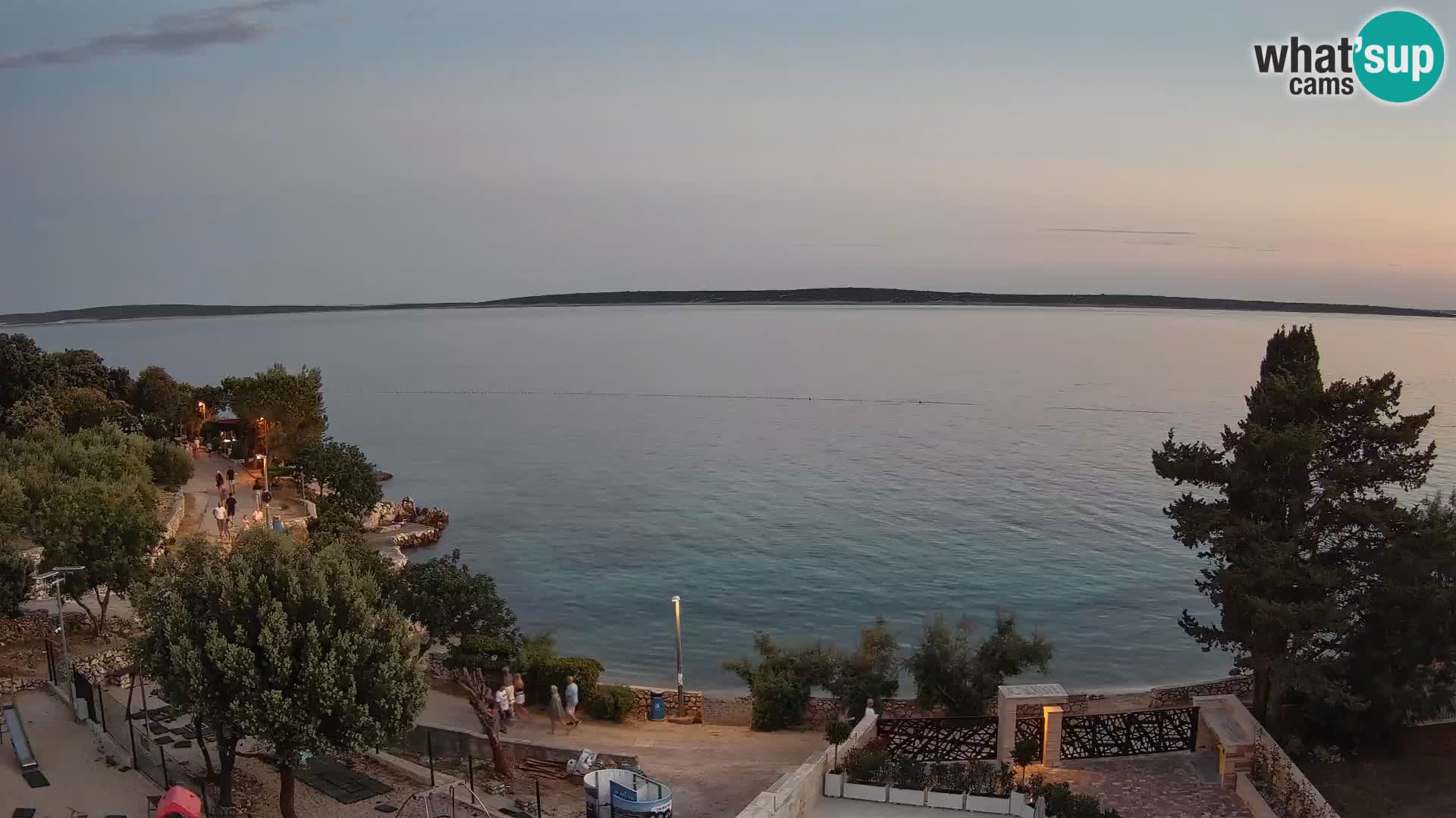 Webcam Plaža Male Mandre – Live View from Pag Island