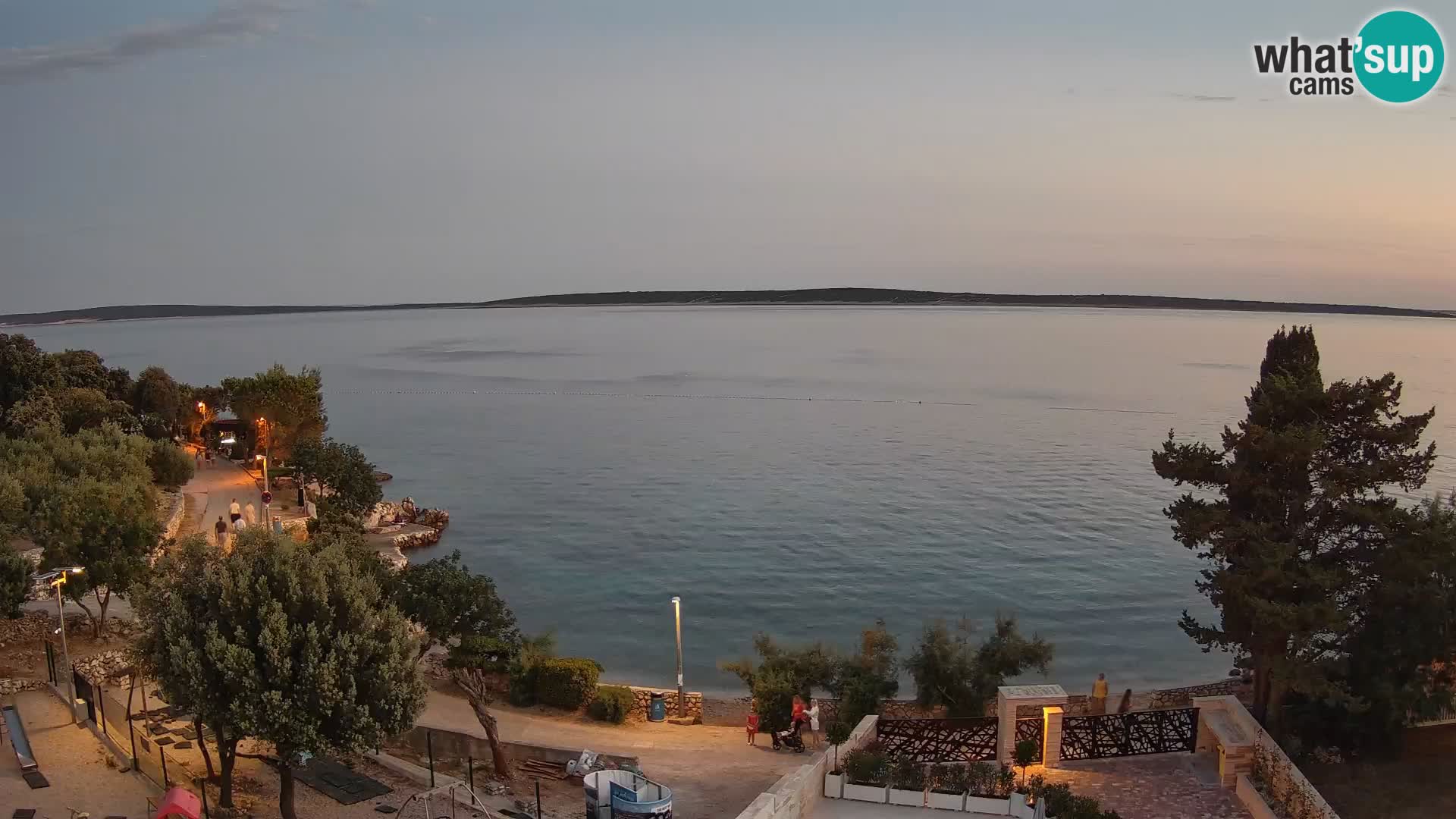 Webcam Plaža Male Mandre – Live View from Pag Island
