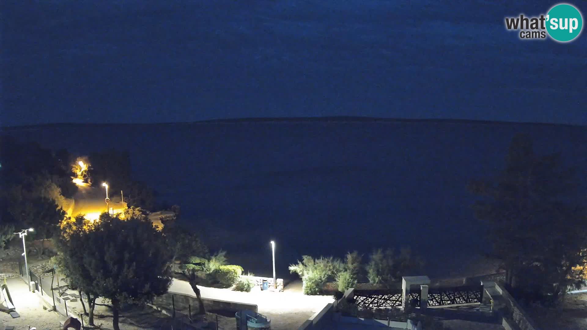 Webcam Strand Male Mandre – Liveblick von der Insel Pag