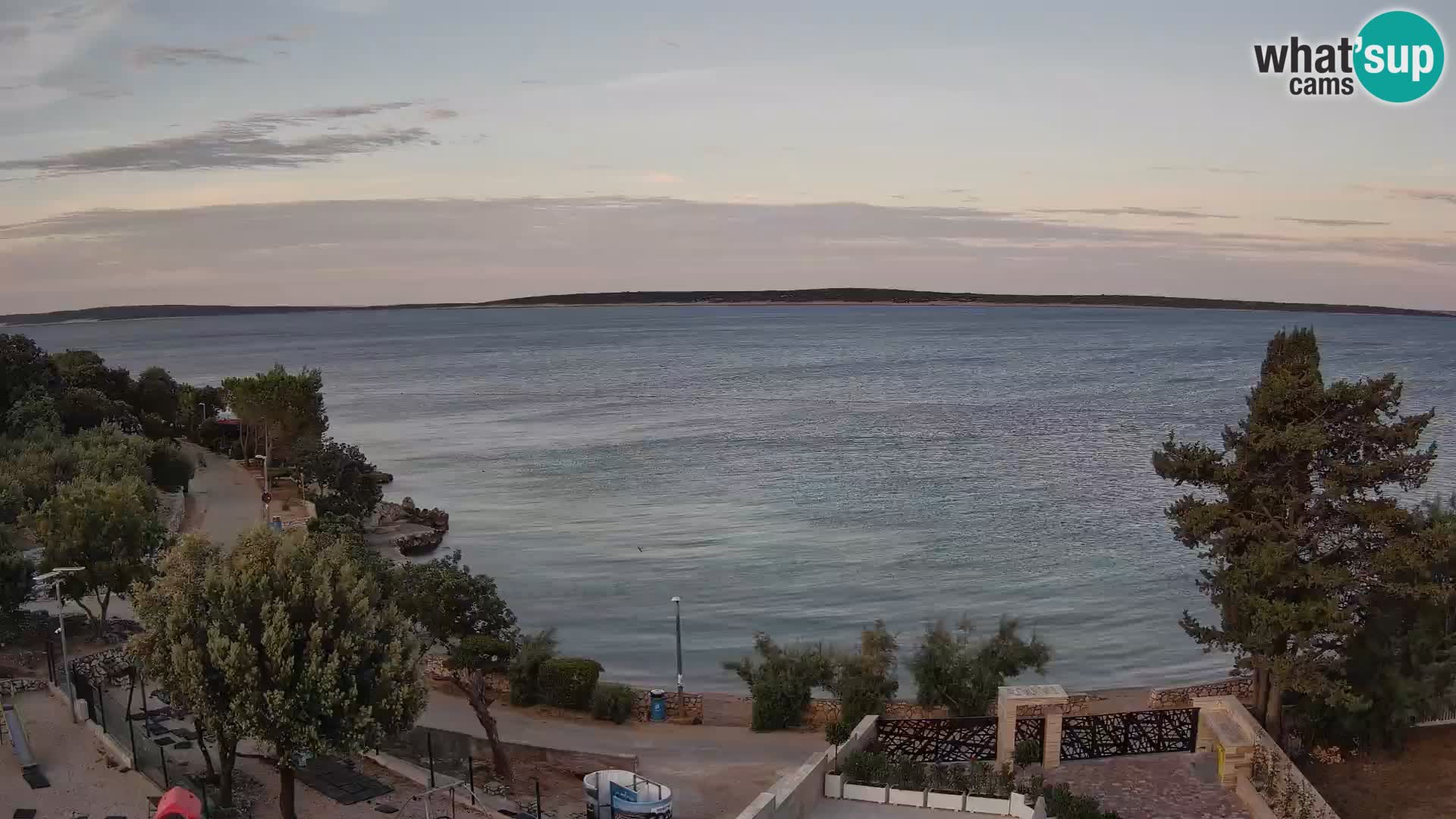 Webcam Plaža Male Mandre – Live View from Pag Island